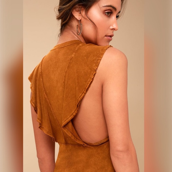 NWT FREE PEOPLE MOVEMENT RYDER TANK BROWN - Picture 4 of 8